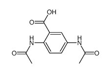 2,4-bis-acetylamino-benzoic acid Structure