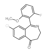 8-CHLORO-1-(2-FLUORO-6-METHOXYPHENYL)-3H-BENZO[C]AZEPIN-5(4H)-ONE Structure