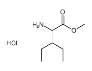 2-amino-3-ethylpentanoic acid methyl ester hydrochloride Structure