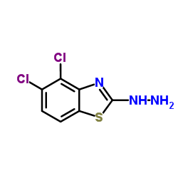 4,5-DICHLORO-2(3H)-BENZOTHIAZOLONEHYDRAZONE Structure