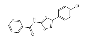 2-(N-benzoylamino)-4-(4-chlorophenyl)thiazole结构式