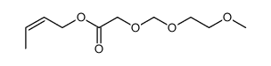 (Z)-2-butenyl 2-<(2-methoxyethoxy)methoxy>acetate Structure
