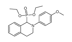 diethyl 2-(4-methoxylphenyl)-1,2,3,4-tetrahydroisoquinoline-1-yl-phosphonate结构式
