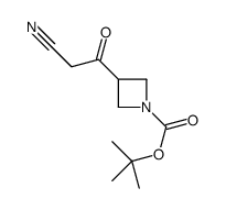 3-(2-CYANO-ACETYL)-AZETIDINE-1-CARBOXYLIC ACID TERT-BUTYL ESTER Structure