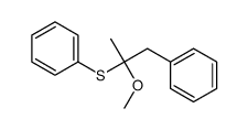 (2-methoxy-1-phenylpropan-2-yl)sulfanylbenzene结构式