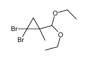 1,1-dibromo-2-(diethoxymethyl)-2-methylcyclopropane Structure