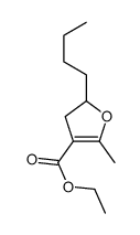 ethyl 2-butyl-5-methyl-2,3-dihydrofuran-4-carboxylate结构式