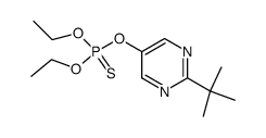 diethoxy-sulfanylidene-(2-tert-butylpyrimidin-5-yl)oxy-phosphorane结构式