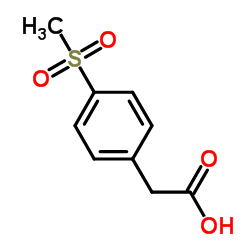 4-Methylsulfonyl phenyl acetic acid structure