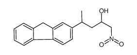 1-nitro-4-(2-fluorenyl)-2-pentanol结构式