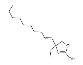 (4R)-4-dec-1-enyl-4-ethyl-1,3-oxazolidin-2-one Structure