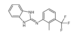N-[2-methyl-3-(trifluoromethyl)phenyl]-1H-benzimidazol-2-amine结构式