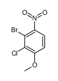 3-bromo-2-chloro-1-methoxy-4-nitrobenzene结构式