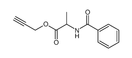2-benzoylaminopropionic acid prop-2-ynyl ester Structure
