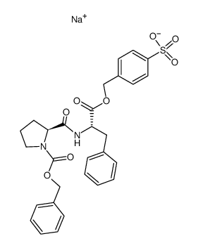 Z-Pro-Phe-OBzl-SO3Na Structure