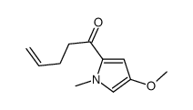 1-(4-methoxy-1-methylpyrrol-2-yl)pent-4-en-1-one结构式