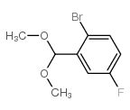 2-溴-5-氟苯甲醛二甲基乙缩醛结构式