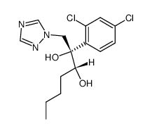 (2S,3R)-2-(2,4-dichlorophenyl)-1-(1H-1,2,4-triazol-1-yl)heptane-2,3-diol结构式