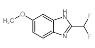 2-(二氟甲基)-6-甲氧基-1H-苯并[d]咪唑结构式