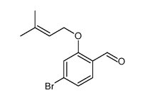 Benzaldehyde, 4-bromo-2-[(3-methyl-2-buten-1-yl)oxy] Structure