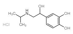 1,2-Benzenediol,4-[1-hydroxy-2-[(1-methylethyl)amino]ethyl]-, hydrochloride (1:1) Structure