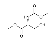 L-Serine, N-(methoxycarbonyl)-, methyl ester Structure
