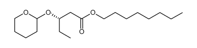 octyl (S)-3-tetrahydropyranyloxypentanoate结构式