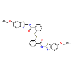 2,2'-Disulfanediylbis[N-(6-ethoxy-1,3-benzothiazol-2-yl)benzamide] Structure
