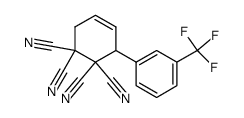 3-(3-Trifluoromethyl-phenyl)-cyclohex-4-ene-1,1,2,2-tetracarbonitrile Structure