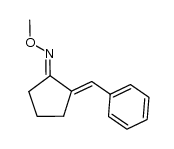 2-benzylidenecyclopentanone O-methyloxime Structure