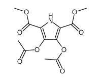 3,4-diacetoxy-pyrrole-2,5-dicarboxylic acid dimethyl ester结构式