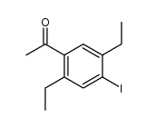 1-(2,5-diethyl-4-iodo-phenyl)-ethanone Structure