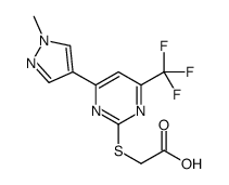 {[4-(1-Methyl-1H-pyrazol-4-yl)-6-(trifluoromethyl)pyrimidin-2-yl]sulfanyl}acetic acid picture