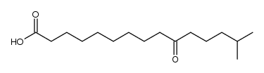 14-methyl-10-oxo-pentadecanoic acid Structure