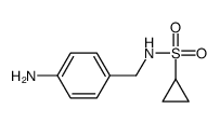 N-(4-氨基苄基)环丙烷磺酰胺结构式