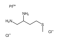 4-methylsulfanylbutane-1,2-diamine,platinum(2+),dichloride结构式