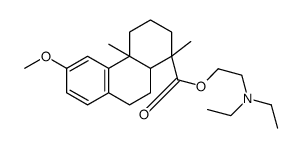 2-(diethylamino)ethyl (1R,4aS)-6-methoxy-1,4a-dimethyl-2,3,4,9,10,10a-hexahydrophenanthrene-1-carboxylate Structure