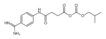 4-((4-carbamimidoylphenyl)amino)-4-oxobutanoic (isobutyl carbonic) anhydride Structure