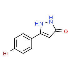 5-(4-BROMOPHENYL)-2,4-DIHYDRO-3H-PYRAZOL-3-ONE结构式