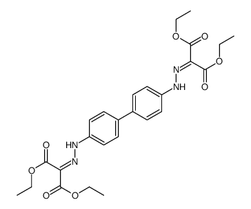 diethyl 2-[[4-[4-[2-(1,3-diethoxy-1,3-dioxopropan-2-ylidene)hydrazinyl]phenyl]phenyl]hydrazinylidene]propanedioate结构式
