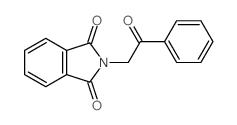 2-(1-苯基乙酮-2-基)异吲哚啉-1,3-二酮结构式