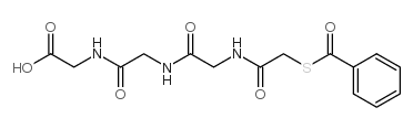 2-[[2-[[2-[(2-benzoylsulfanylacetyl)amino]acetyl]amino]acetyl]amino]acetic acid Structure
