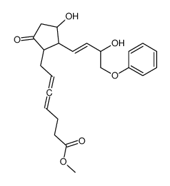methyl 7-[3-hydroxy-2-[(E)-3-hydroxy-4-phenoxybut-1-enyl]-5-oxocyclopentyl]hepta-4,5-dienoate Structure