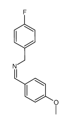 N-(4-fluorobenzyl)-1-(4-methoxyphenyl)methanimine结构式