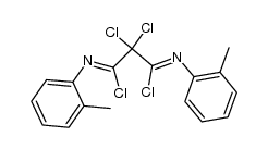 N,N'-di(o-tolyl)dichloromalonimidoyl chloride Structure