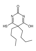 5,5-dibutyl-6-sulfanylidene-1,3-diazinane-2,4-dione Structure