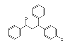 3-(4-chlorophenyl)-1,3-diphenylpropan-1-one结构式