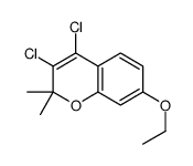 3,4-dichloro-7-ethoxy-2,2-dimethylchromene结构式