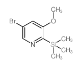5-Bromo-3-methoxy-2-(trimethylsilyl)pyridine Structure