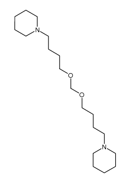 formaldehyde-[bis-(4-piperidino-butyl)-acetal]结构式